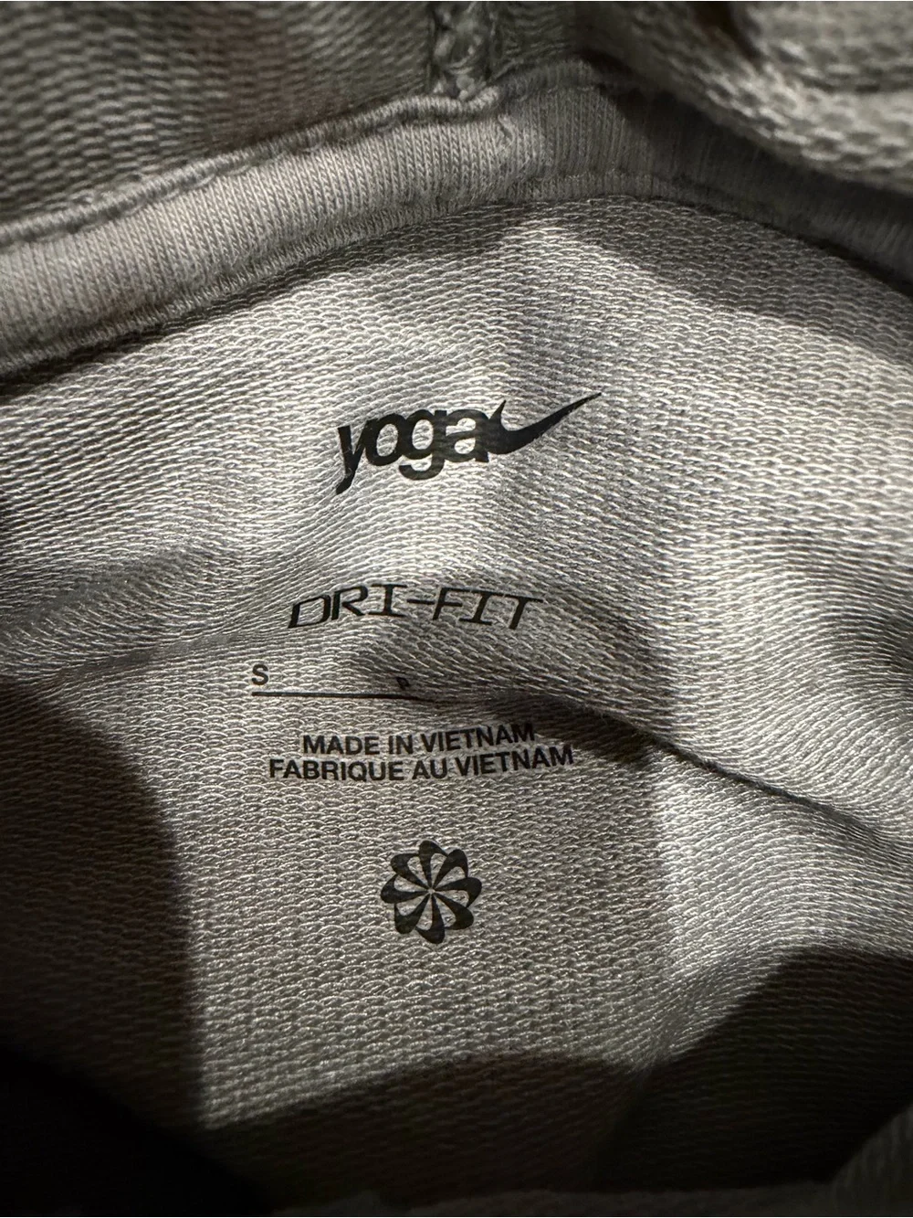 Nike Yoga Hoodie Gray Womens Size Small Dri Fit